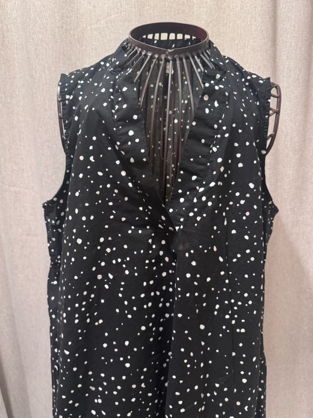 Eileen Fisher - 100% Organic Cotton - Polka Dot - Dress - Large Petite